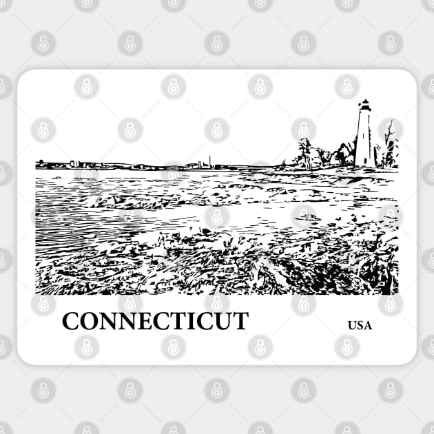 Connecticut USA Sticker by Lakeric